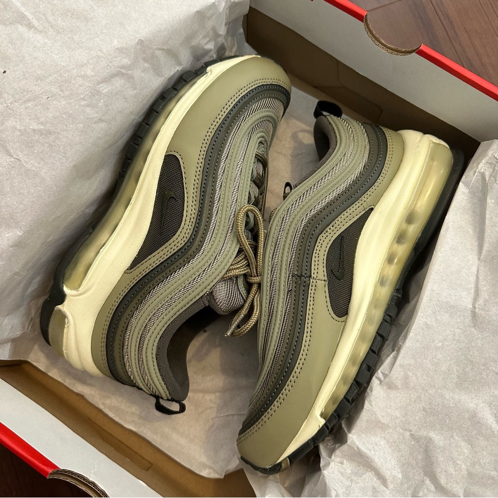 Nike Air Max 97 in neutral olive/sequoia Size 8